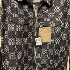 Louis Vuitton Nigo Grey Denim Jacket.